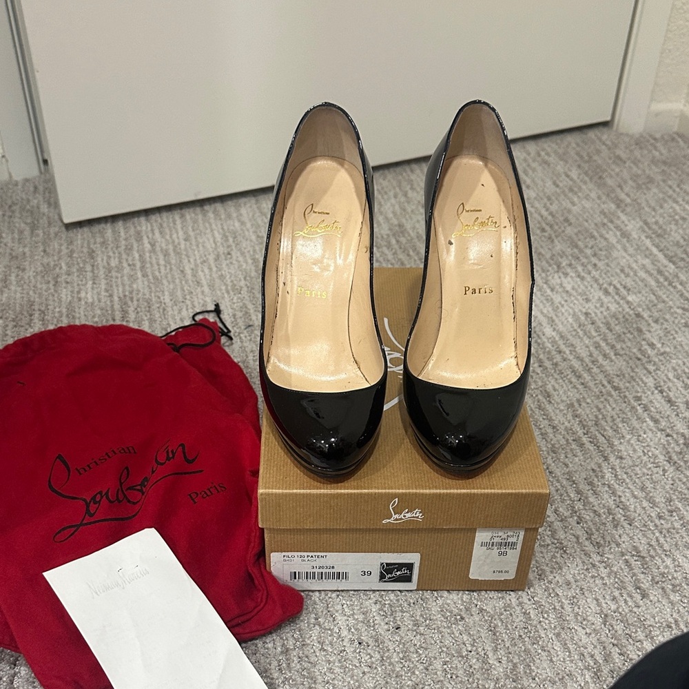 Christian Louboutin Glossy Black Heels